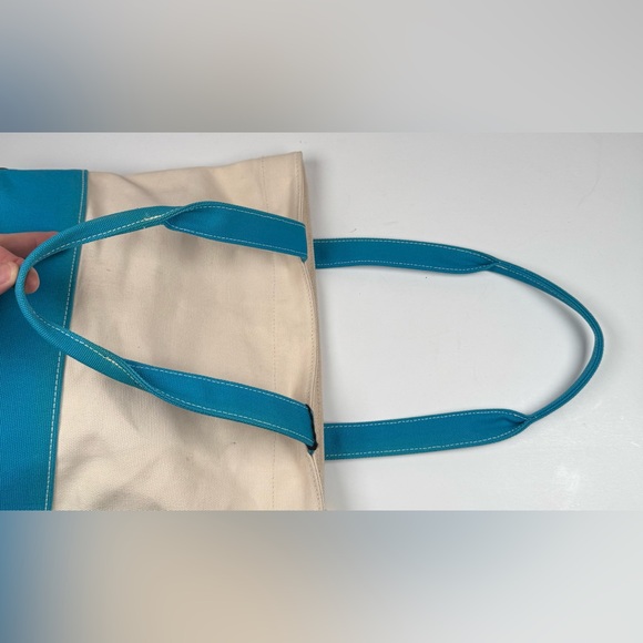 Guess Canvas‎ Turqouise Beach Tote Bag Embroidered Y2K Vtg (NWT) - Picture 11 of 13